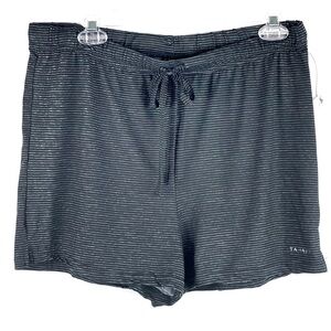 NWOT - Tahari Super Soft Drawstring Pajama Sleep Shorts Charcoal Gray Size Large